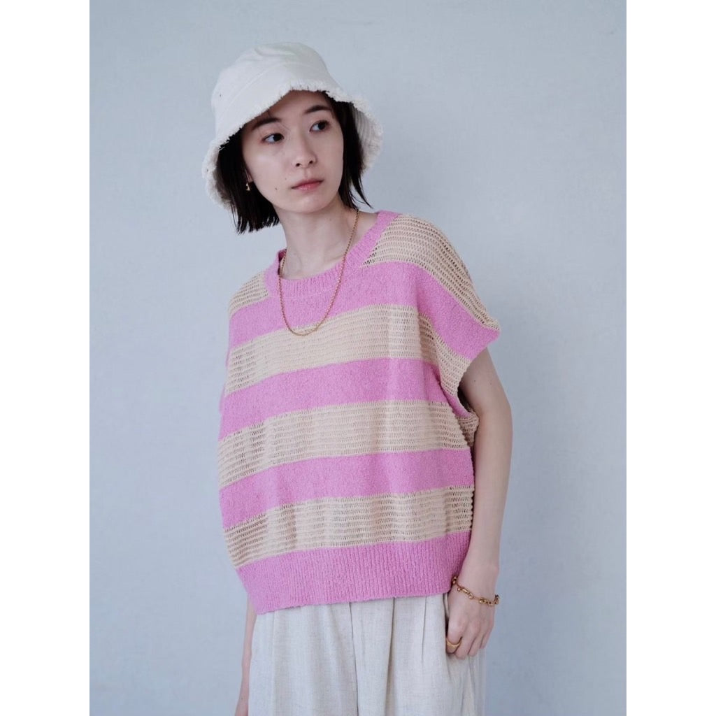 WIDE STRIPE KNIT TOP – HCAE ONLINE STORE