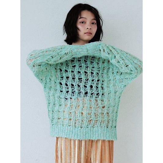 LOW GAUGE SHEER KNIT TOP