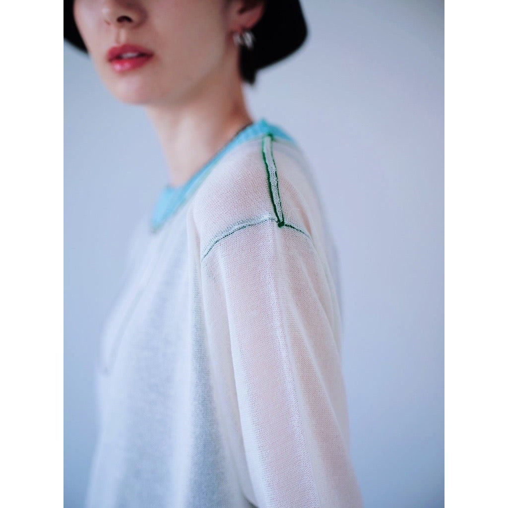 COLOR LINKING KNIT TOP