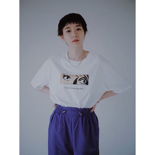 HALF SLEEVE PRINT TEE