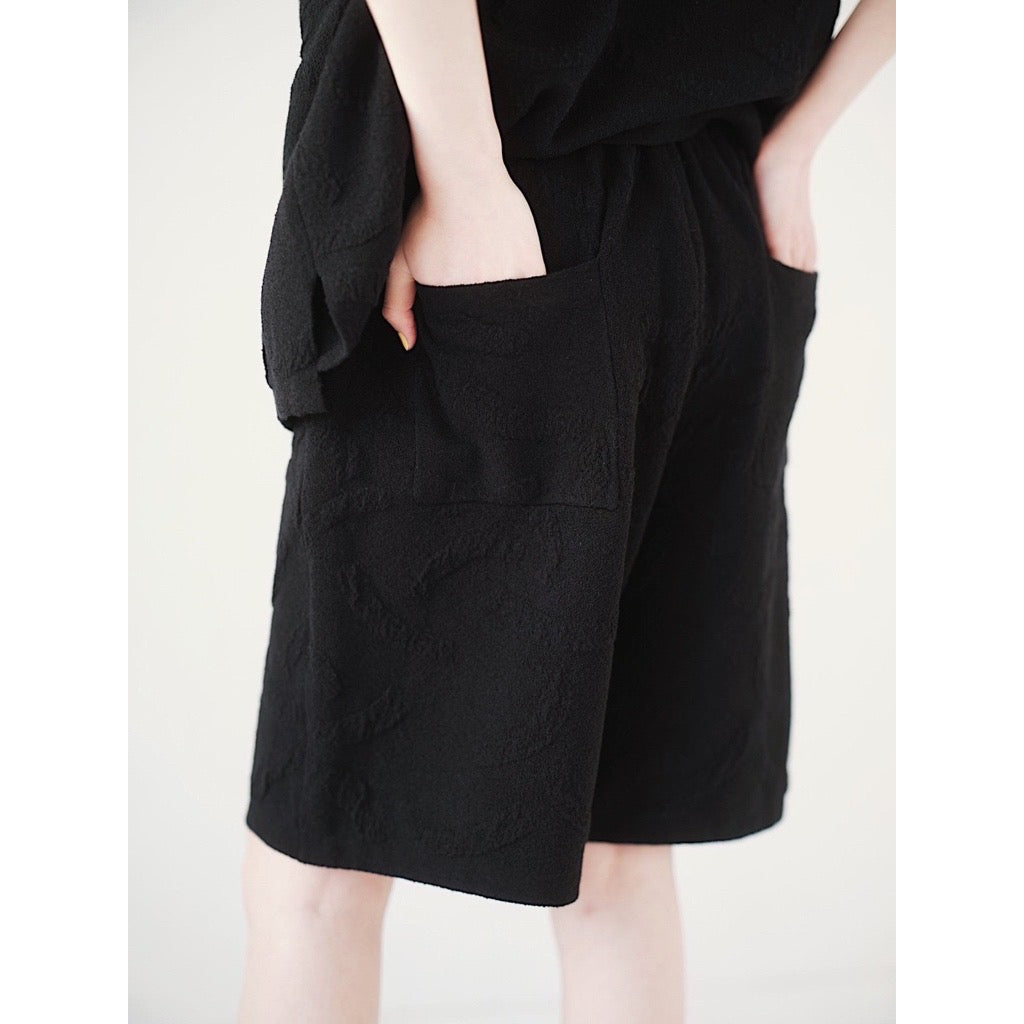 JACQUARD KNIT SHORTS