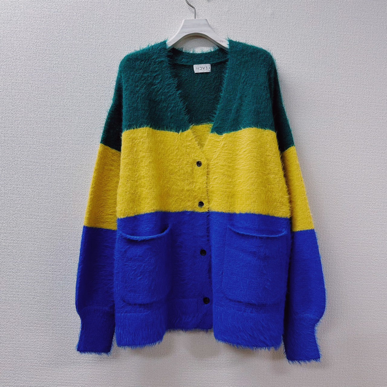 TRICOLOR KNIT CARDIGAN