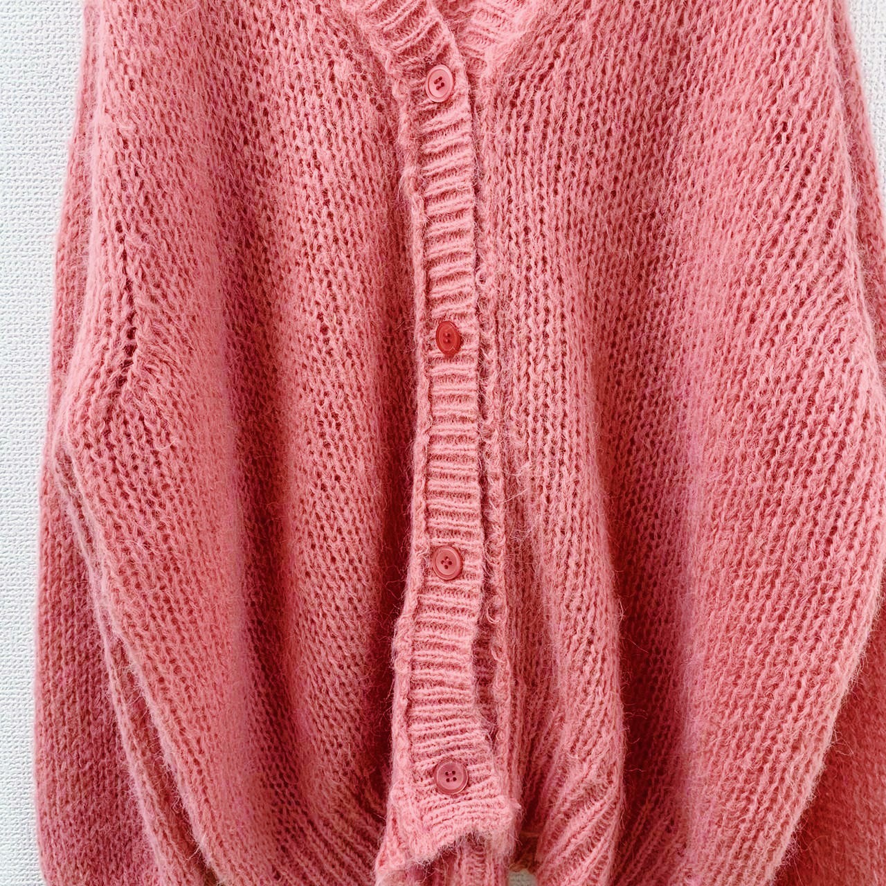 CONTRAST STITCH KNIT CARDIGAN