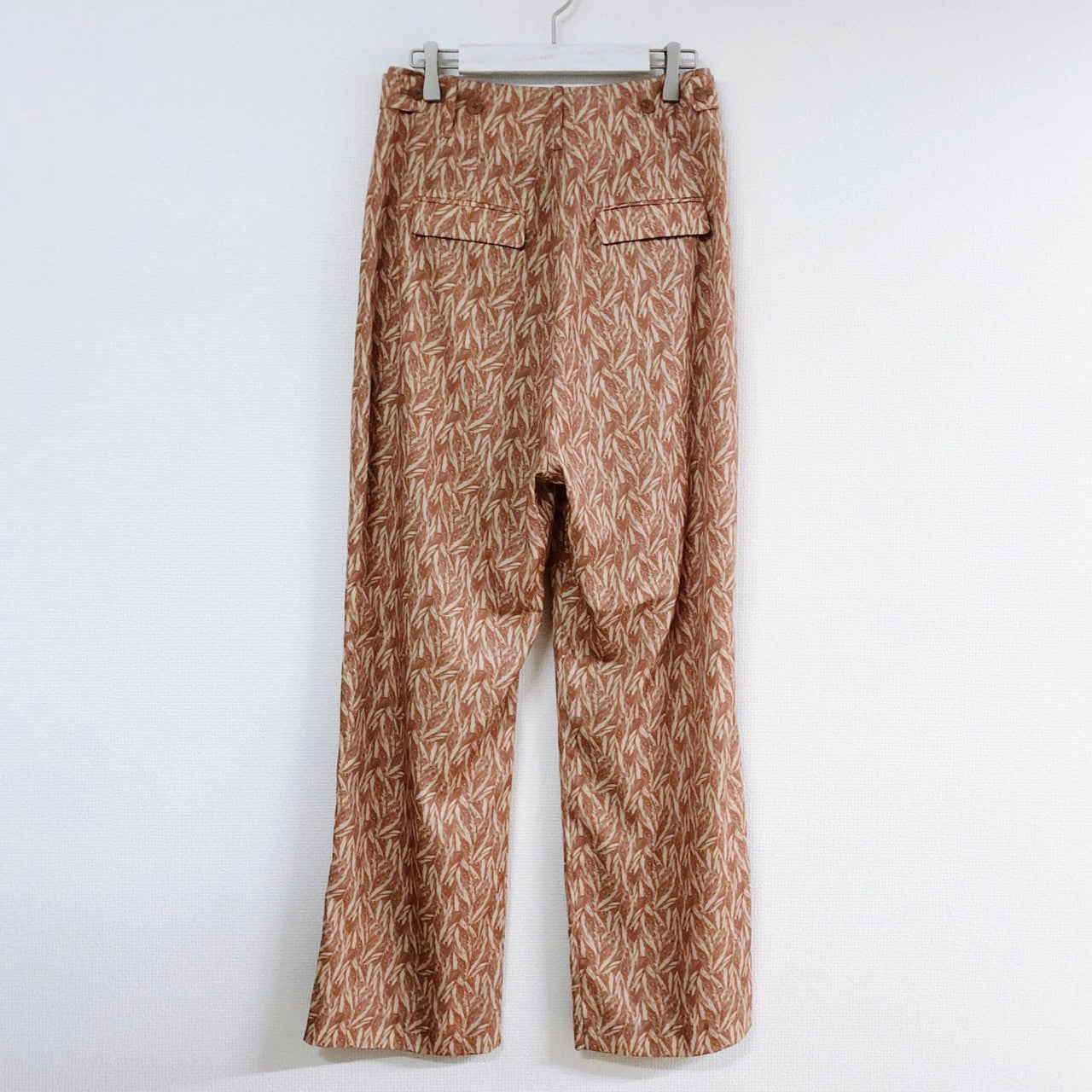 PRINT TUCK PANTS