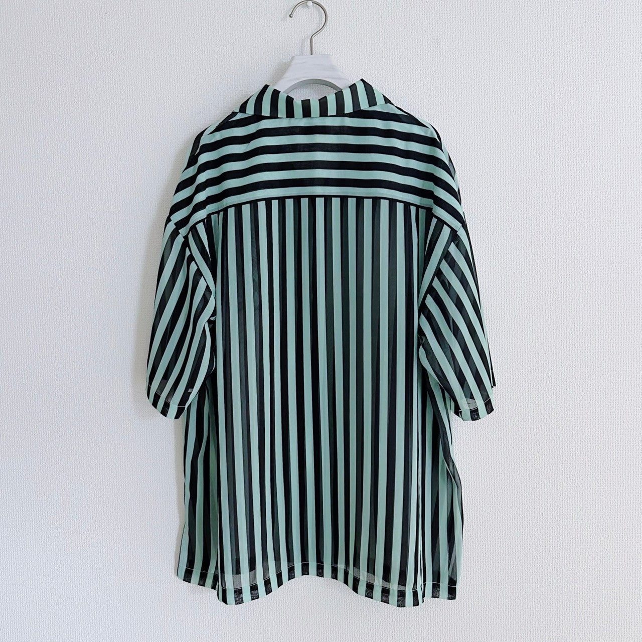 STRIPED SHEER SHIRT