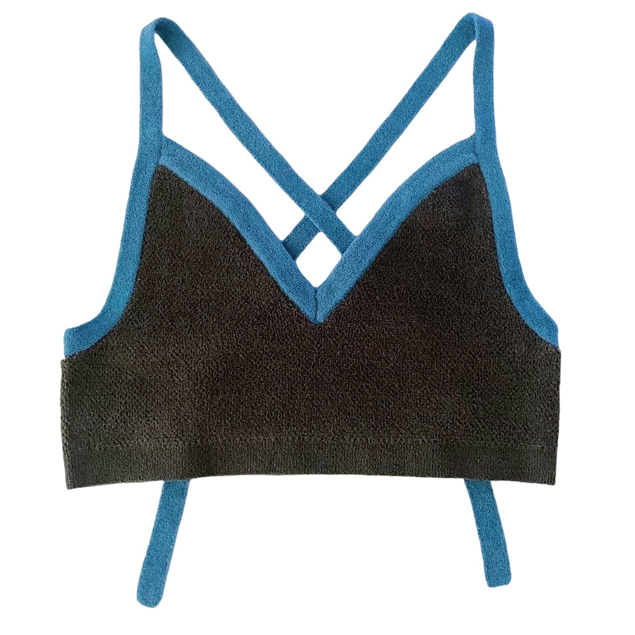 REVERSIBLE BUSTIER KNIT TOP