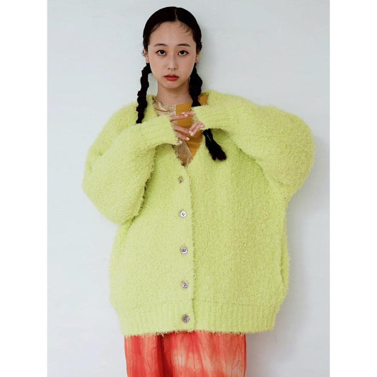 SHAGGY KNIT CARDIGAN