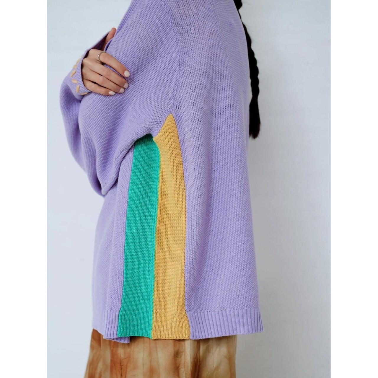 【PRE-ORDER】CONTRAST PANEL KNIT TOP