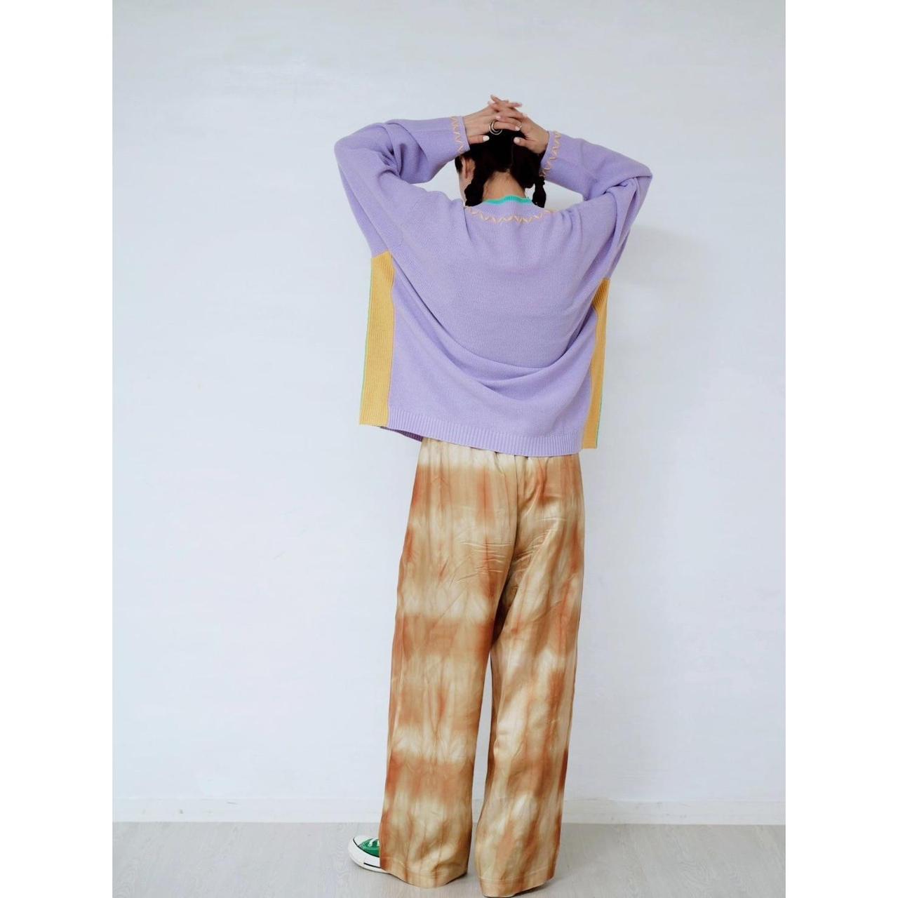 【PRE-ORDER】CONTRAST PANEL KNIT TOP