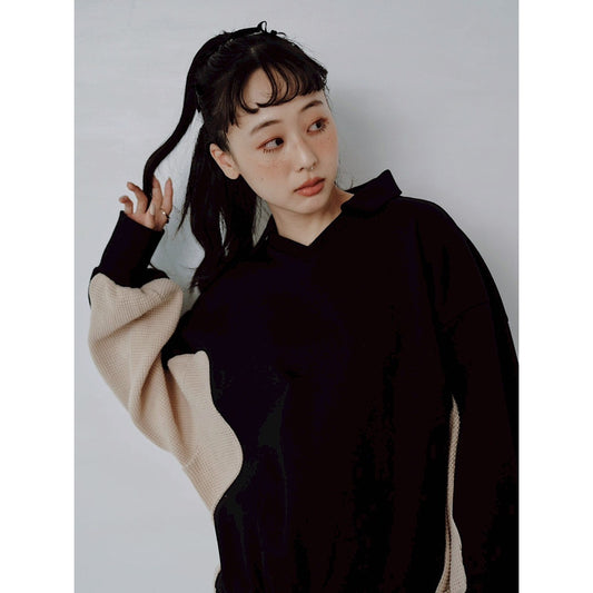 WAFFLE MIX SWEATSHIRT