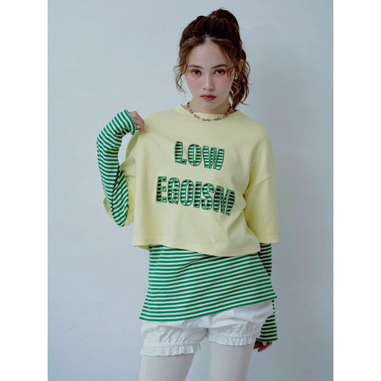 【PRE-ORDER】LAYERED LOGO CUT TOP