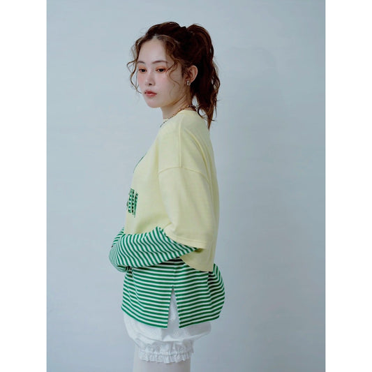 【PRE-ORDER】LAYERED LOGO CUT TOP