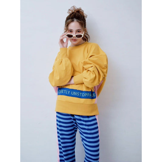 【PRE-ORDER】LOGO PANEL SWEAT TOP