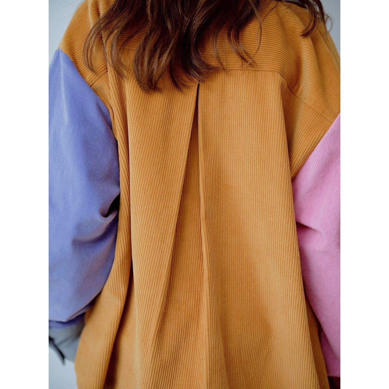 COLOR BLOCK CORDUROY SHIRT