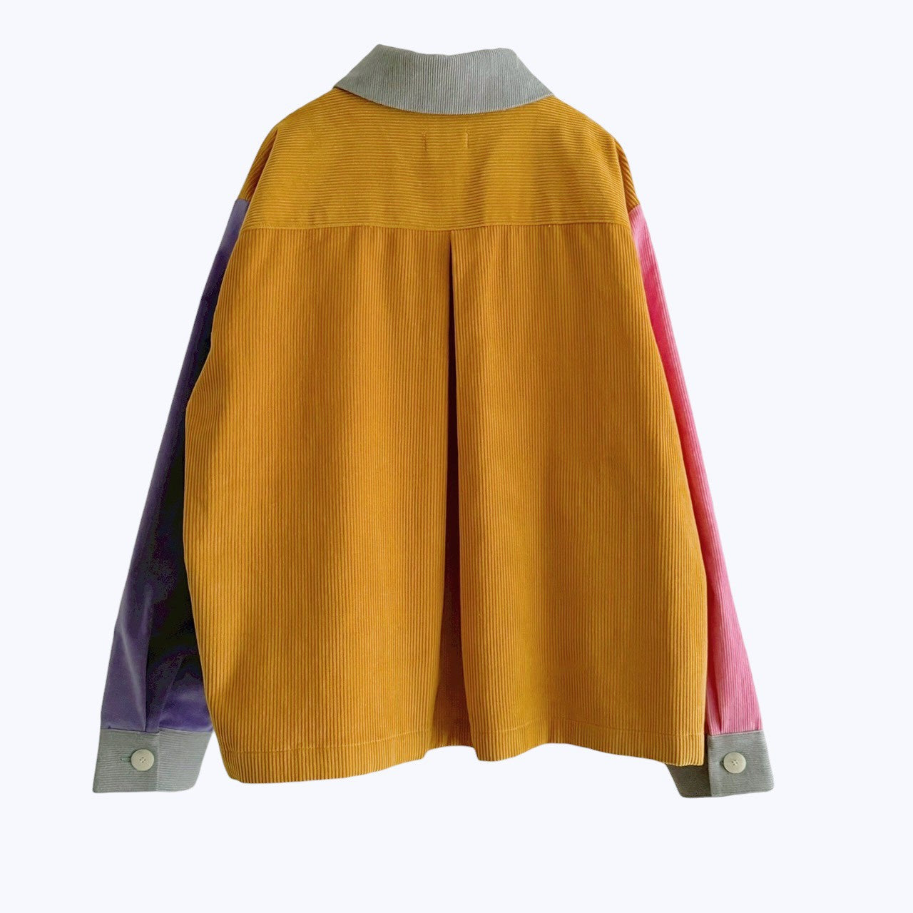COLOR BLOCK CORDUROY SHIRT