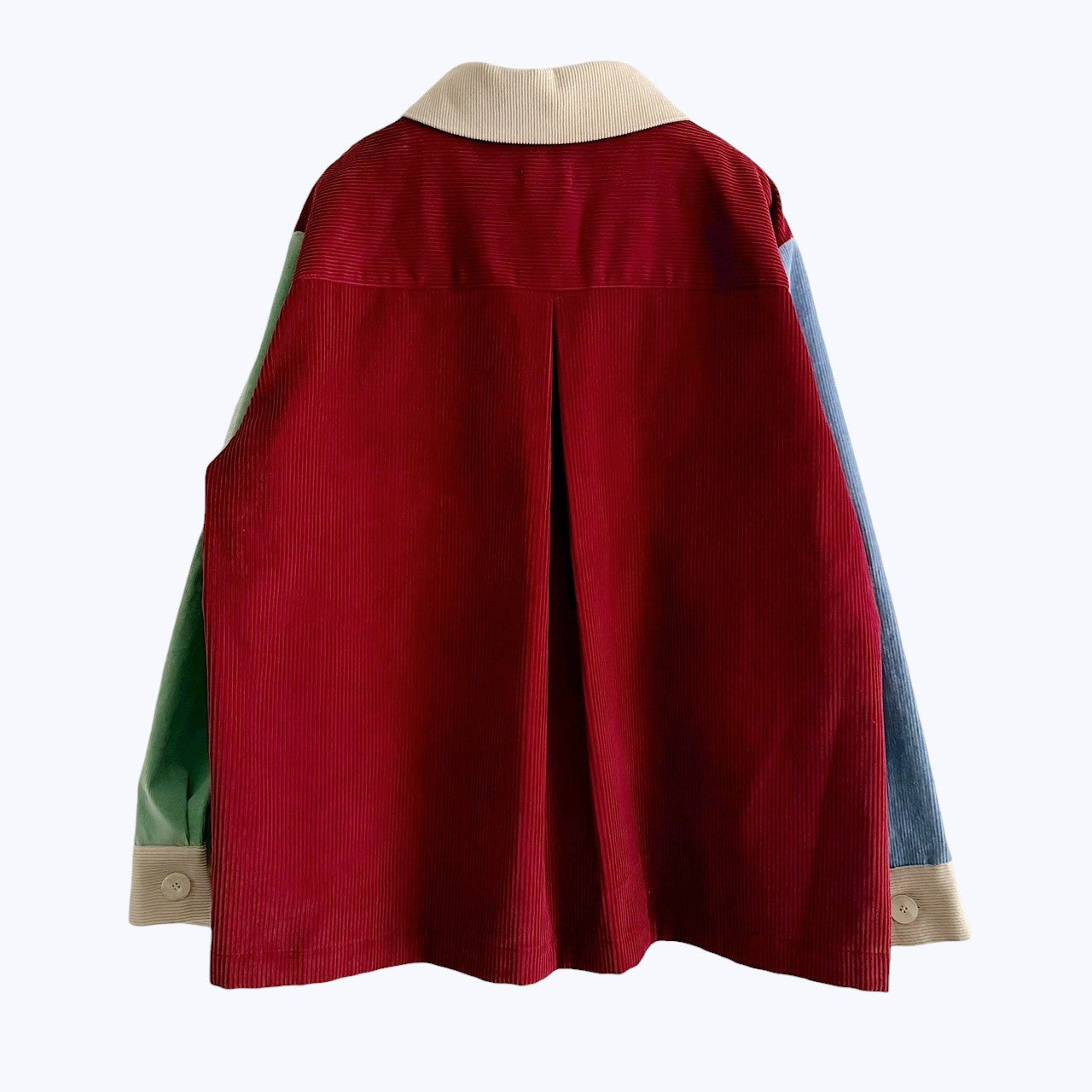 COLOR BLOCK CORDUROY SHIRT
