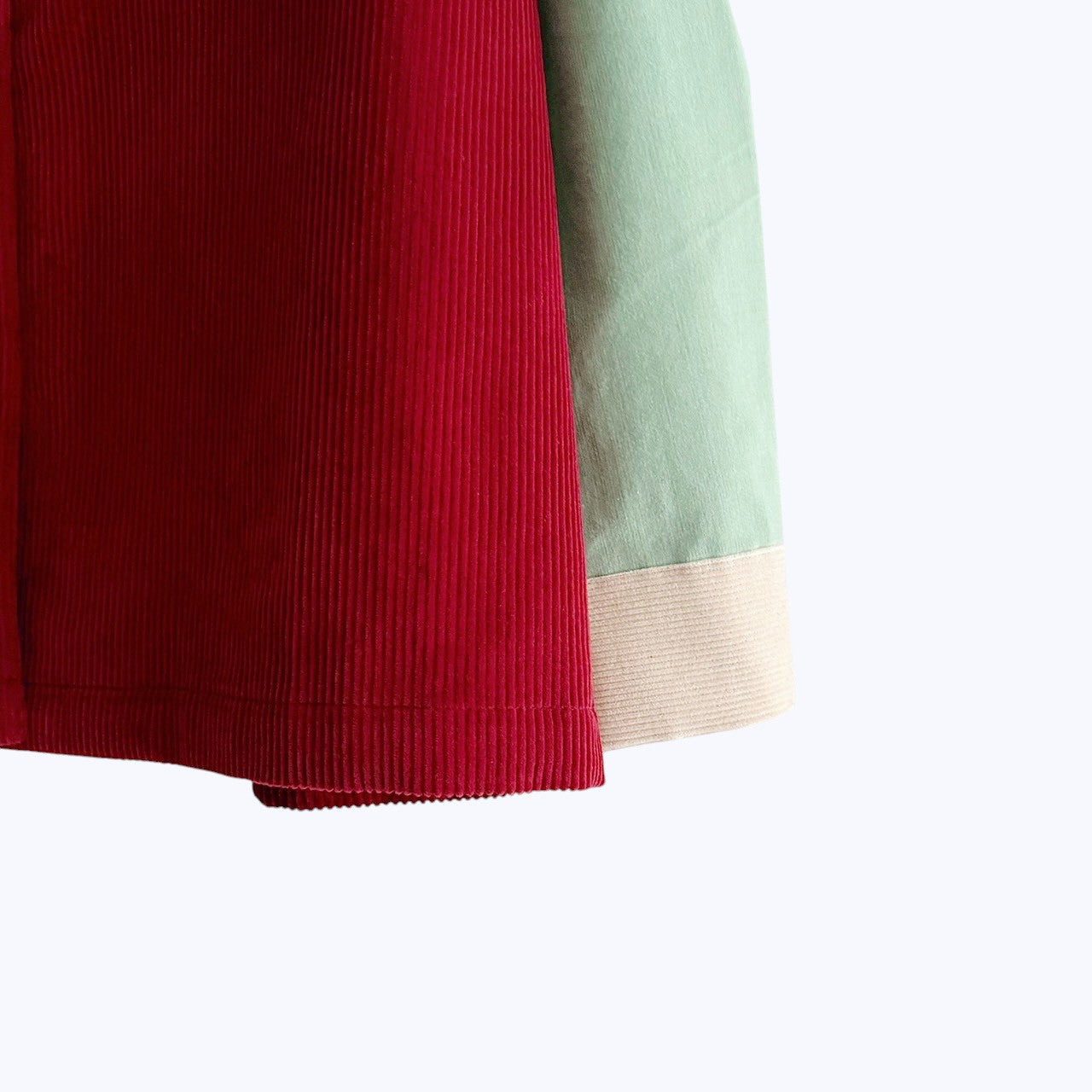 COLOR BLOCK CORDUROY SHIRT