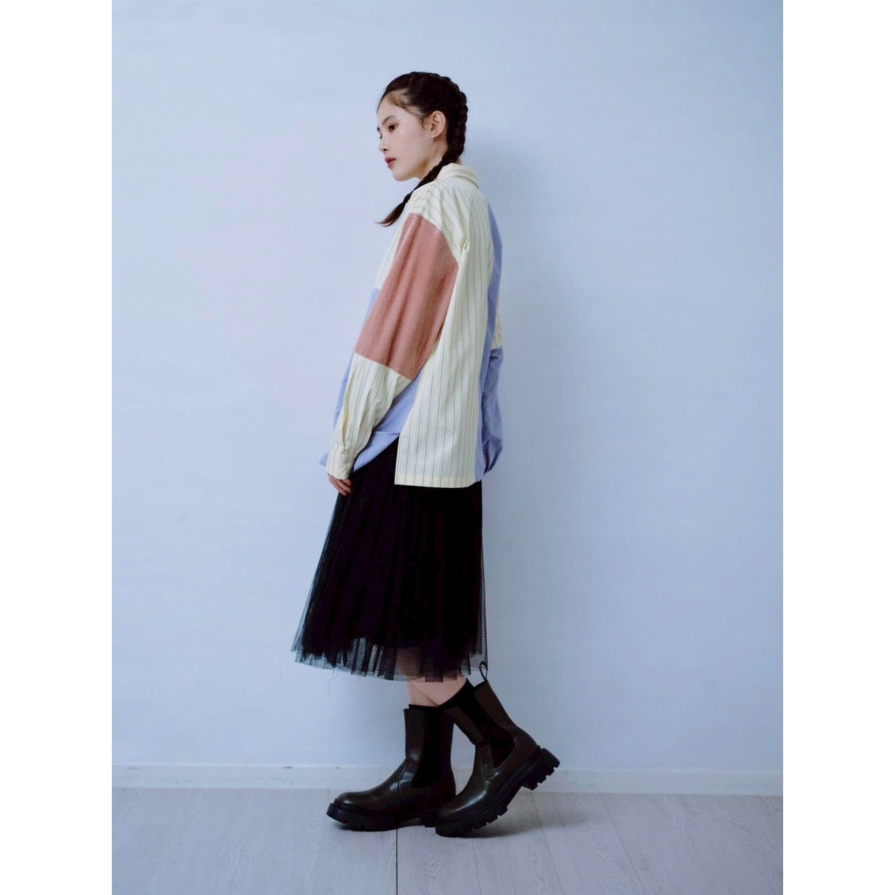 【PRE-ORDER】MIXED PANEL SHIRT