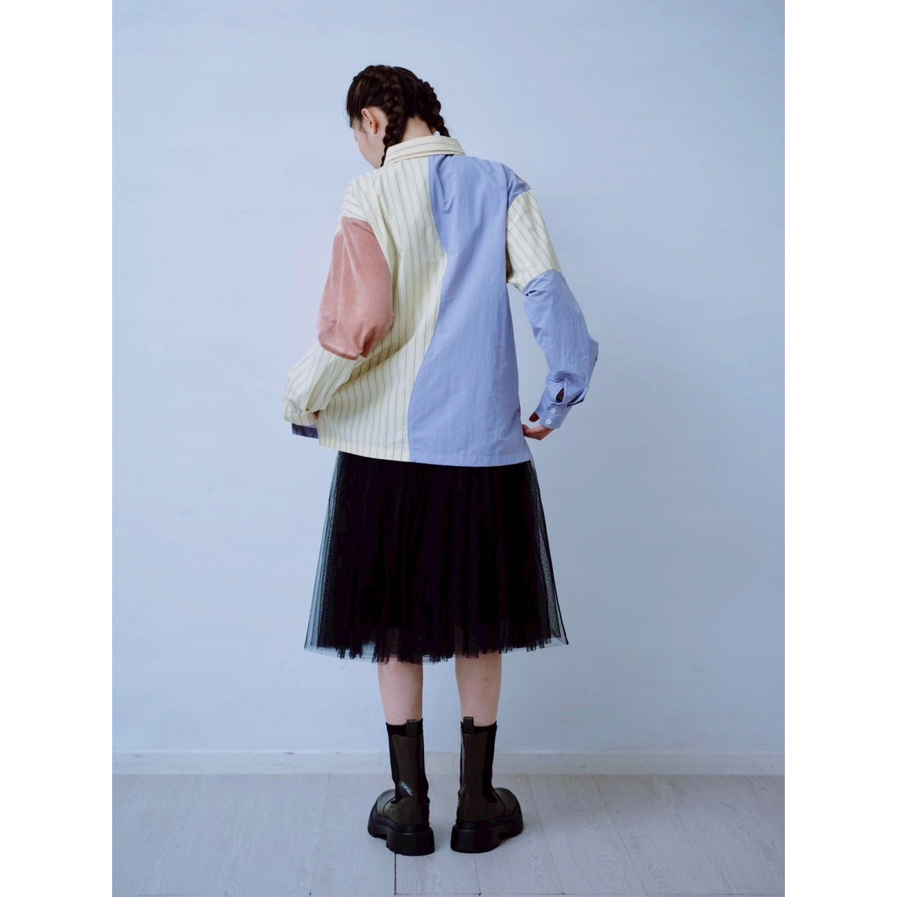 【PRE-ORDER】MIXED PANEL SHIRT