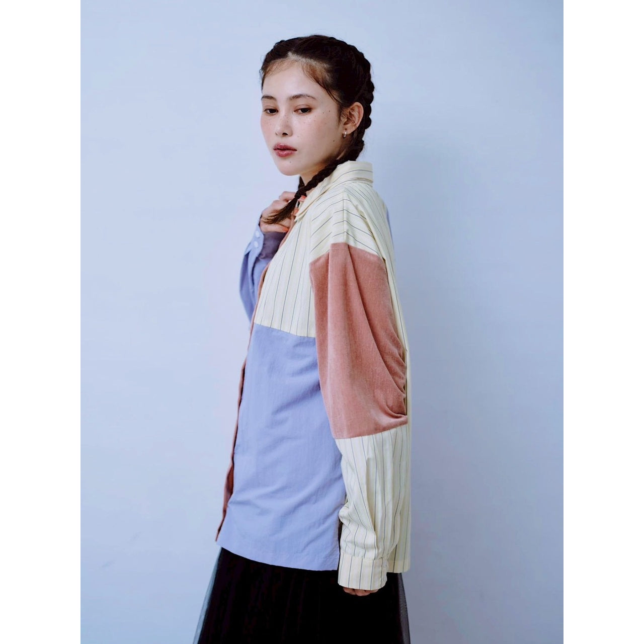 【PRE-ORDER】MIXED PANEL SHIRT