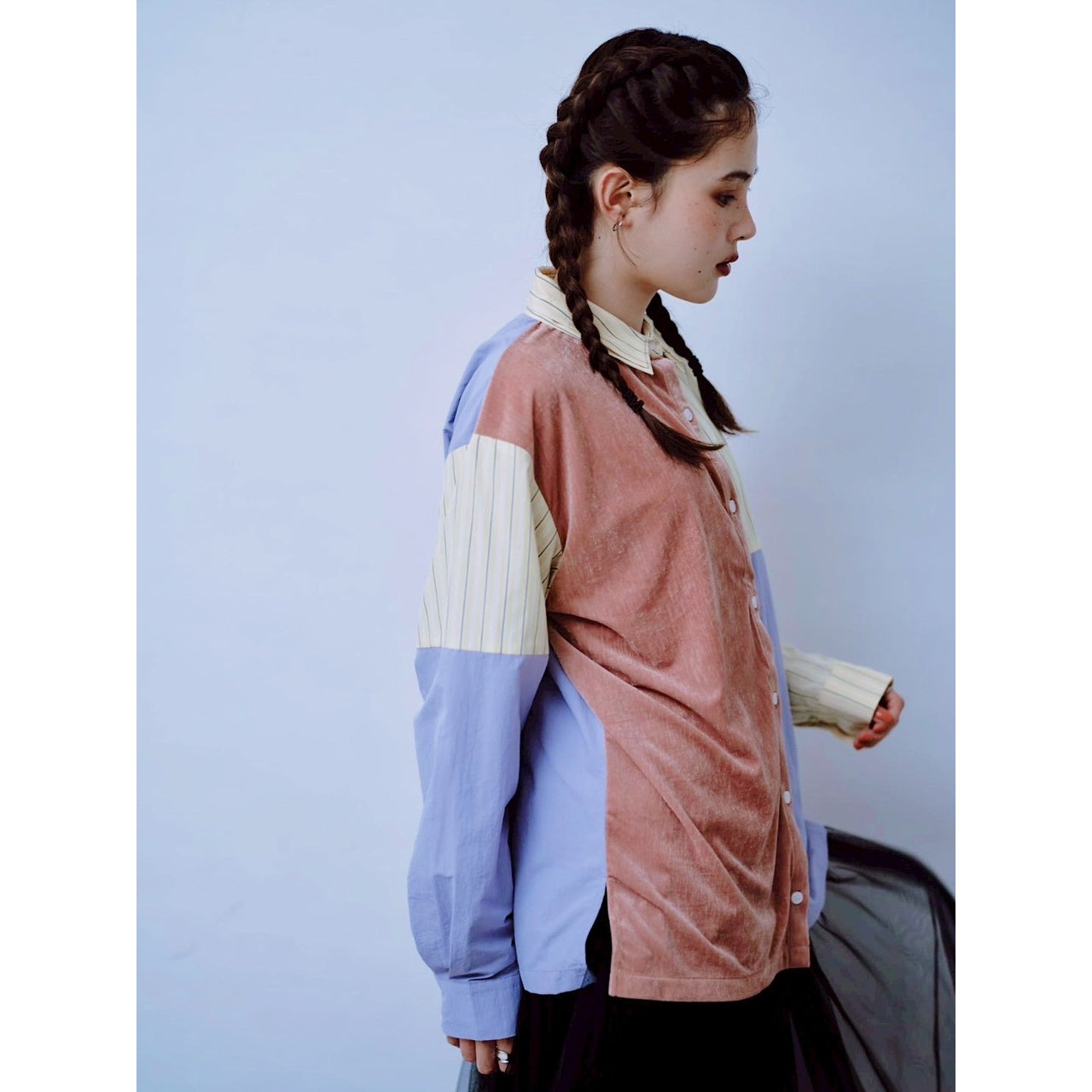 【PRE-ORDER】MIXED PANEL SHIRT
