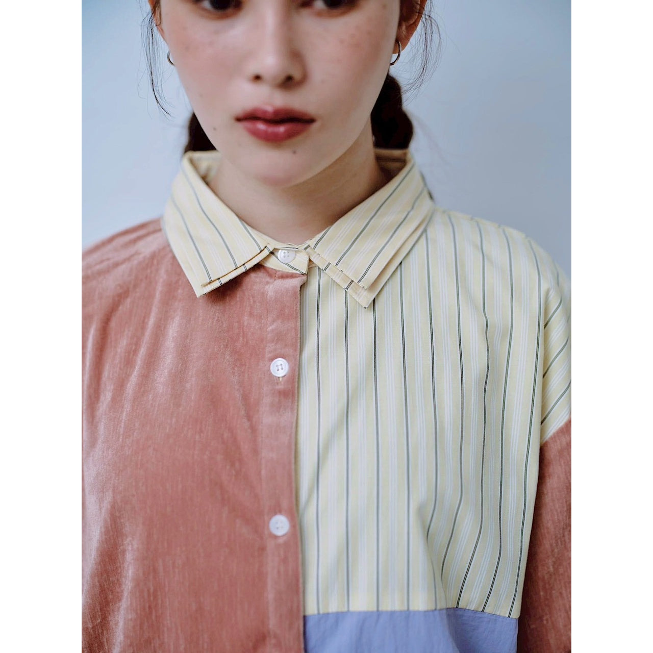 【PRE-ORDER】MIXED PANEL SHIRT