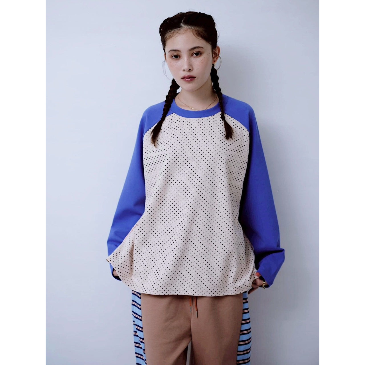 【PRE-ORDER】DOT RAGLAN TOP