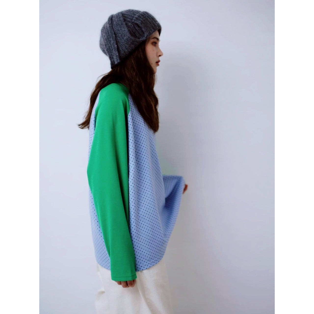【PRE-ORDER】DOT RAGLAN TOP