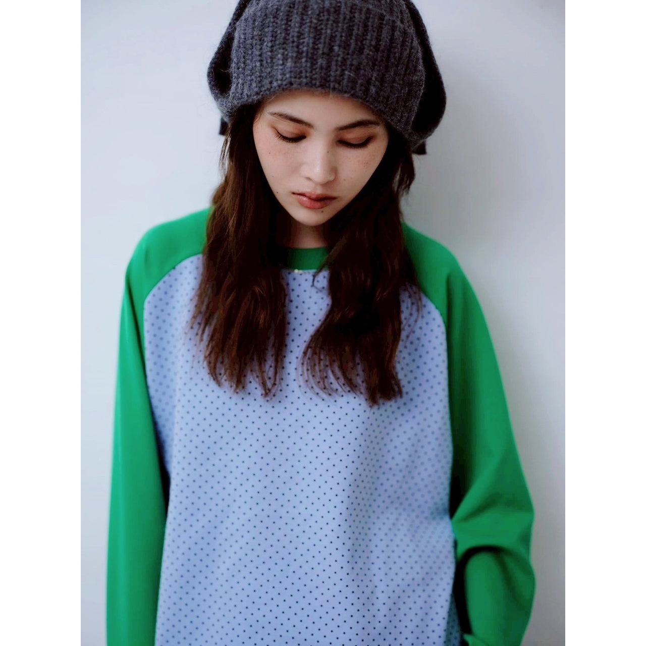 【PRE-ORDER】DOT RAGLAN TOP