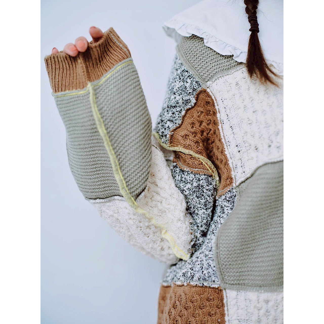 【PRE-ORDER】PATCHWORK KNIT PULLOVER