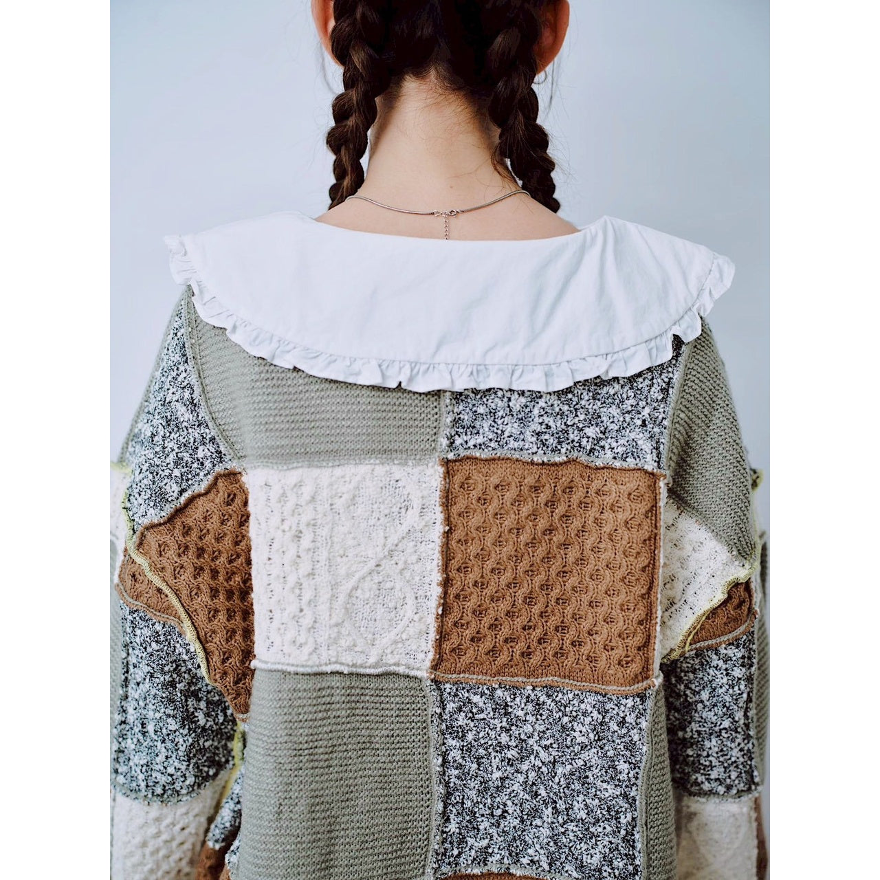 【PRE-ORDER】PATCHWORK KNIT PULLOVER