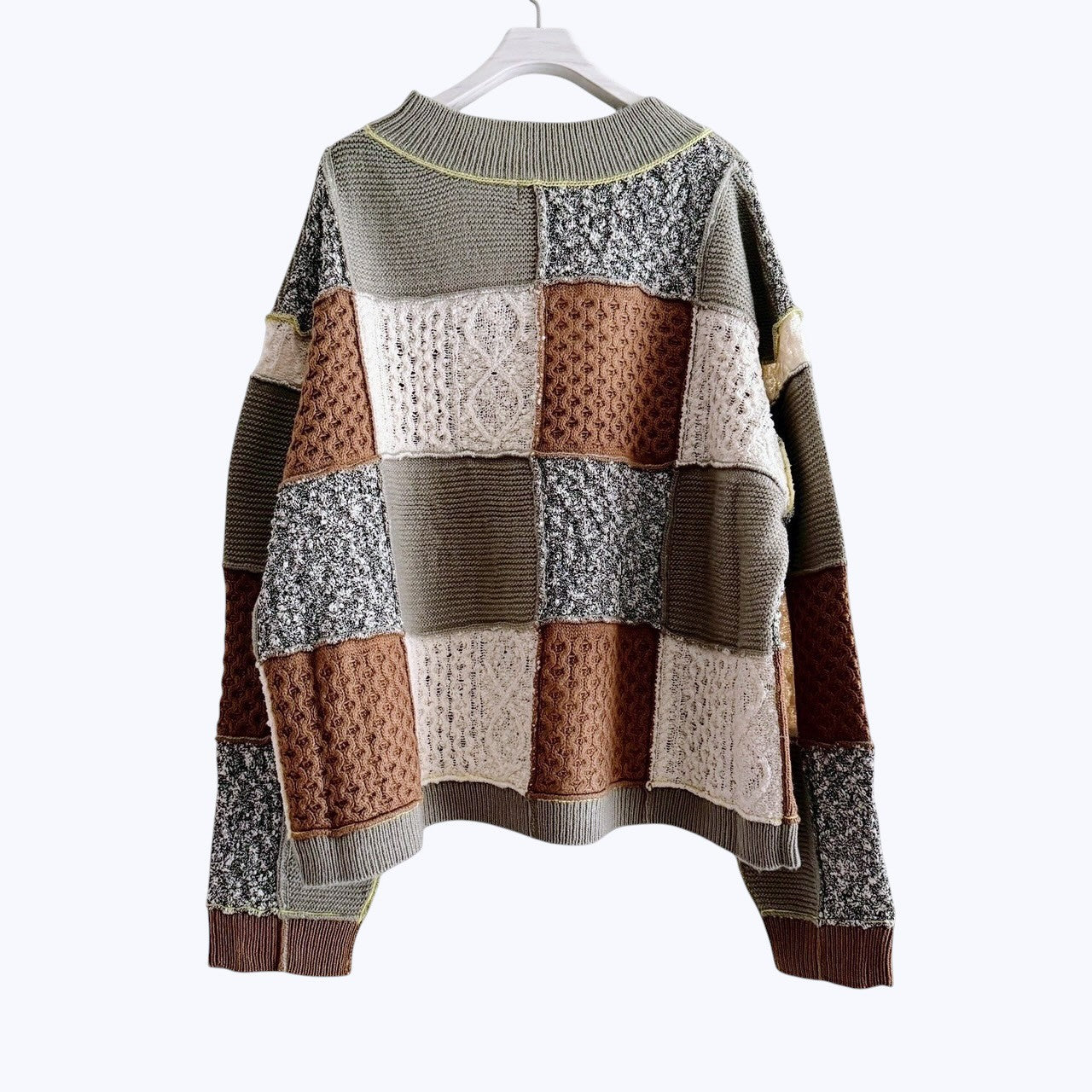 【PRE-ORDER】PATCHWORK KNIT PULLOVER