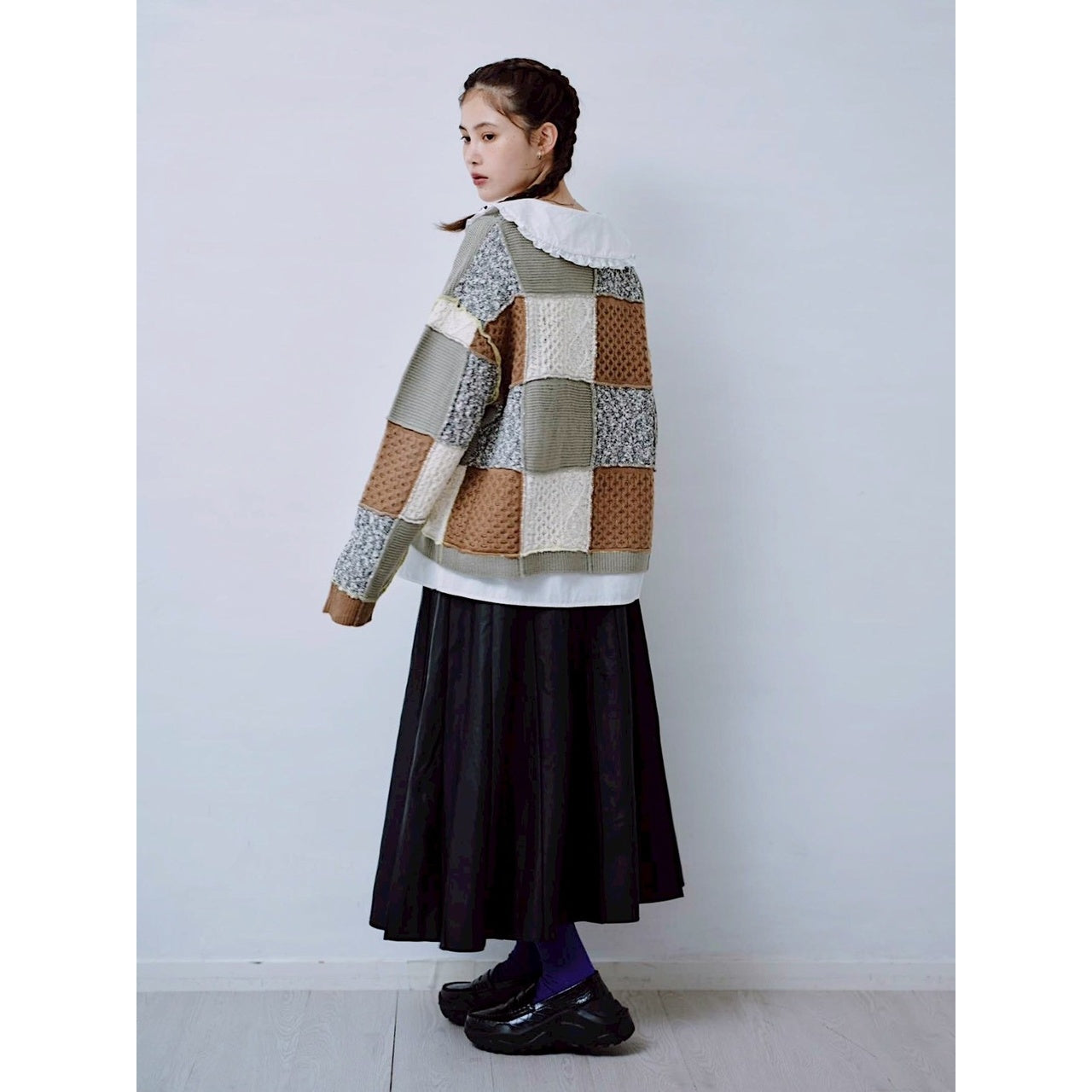 【PRE-ORDER】PATCHWORK KNIT PULLOVER