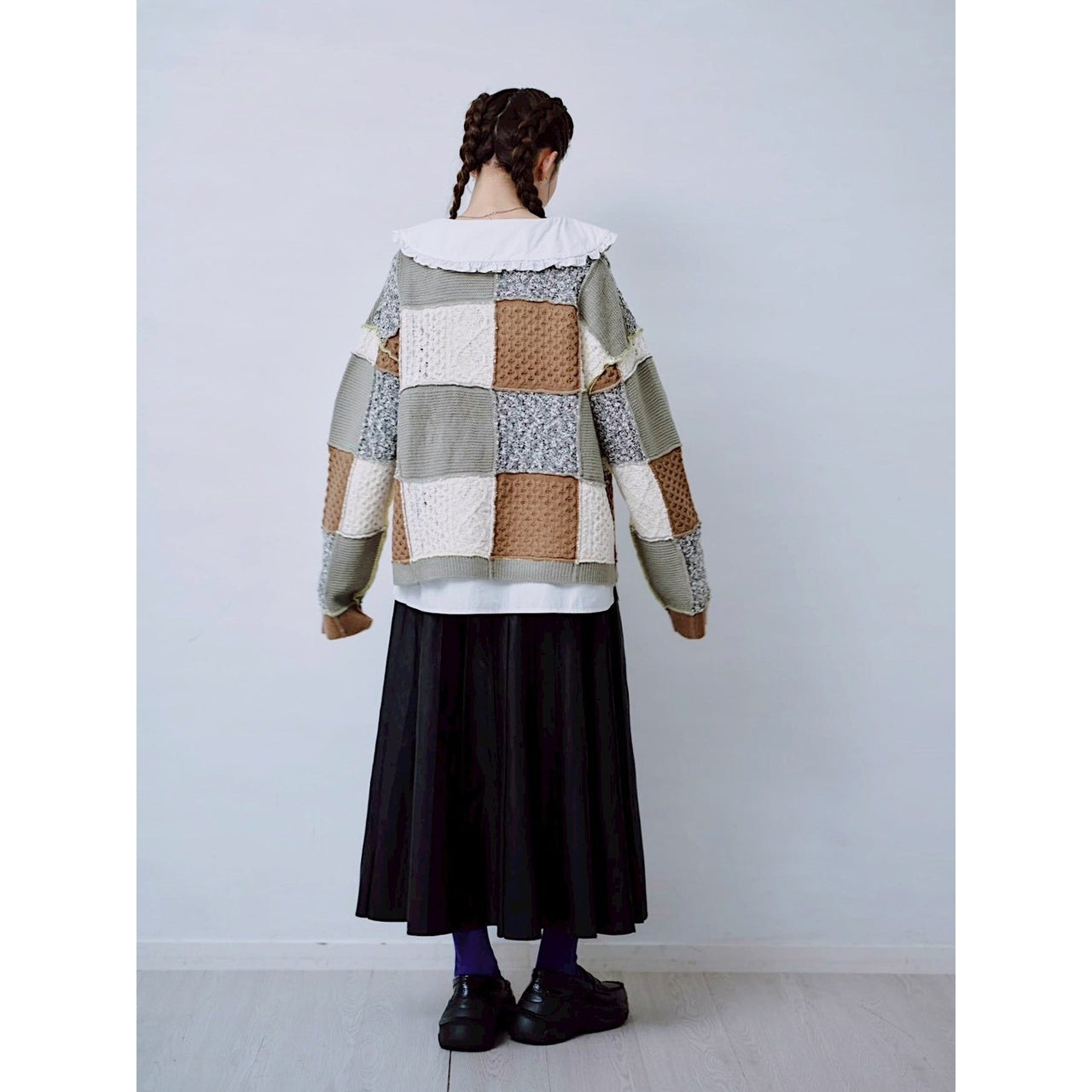 【PRE-ORDER】PATCHWORK KNIT PULLOVER