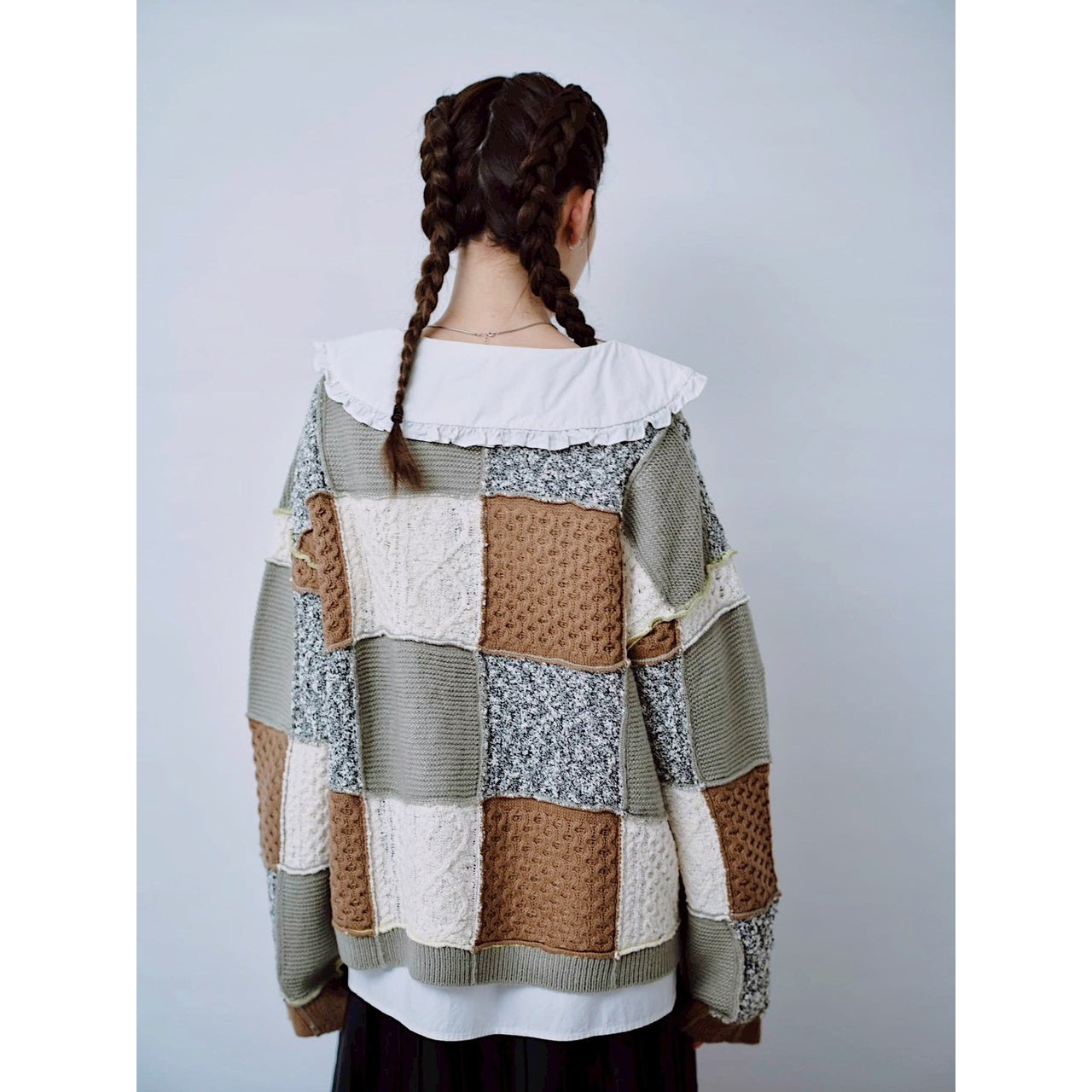 【PRE-ORDER】PATCHWORK KNIT PULLOVER