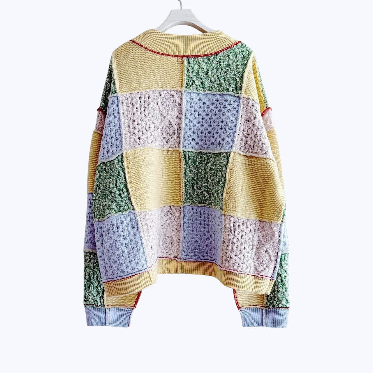 【PRE-ORDER】PATCHWORK KNIT PULLOVER