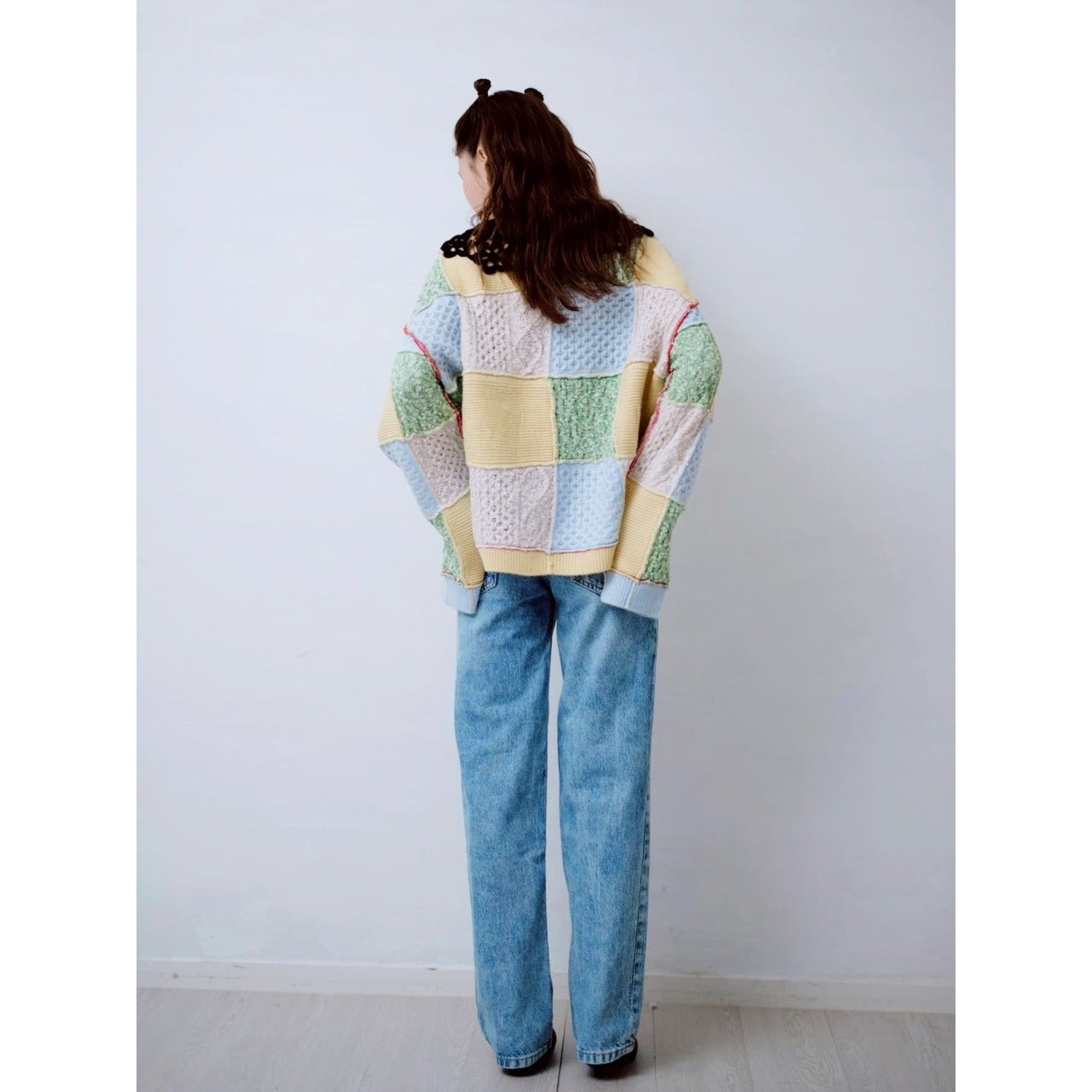 【PRE-ORDER】PATCHWORK KNIT PULLOVER