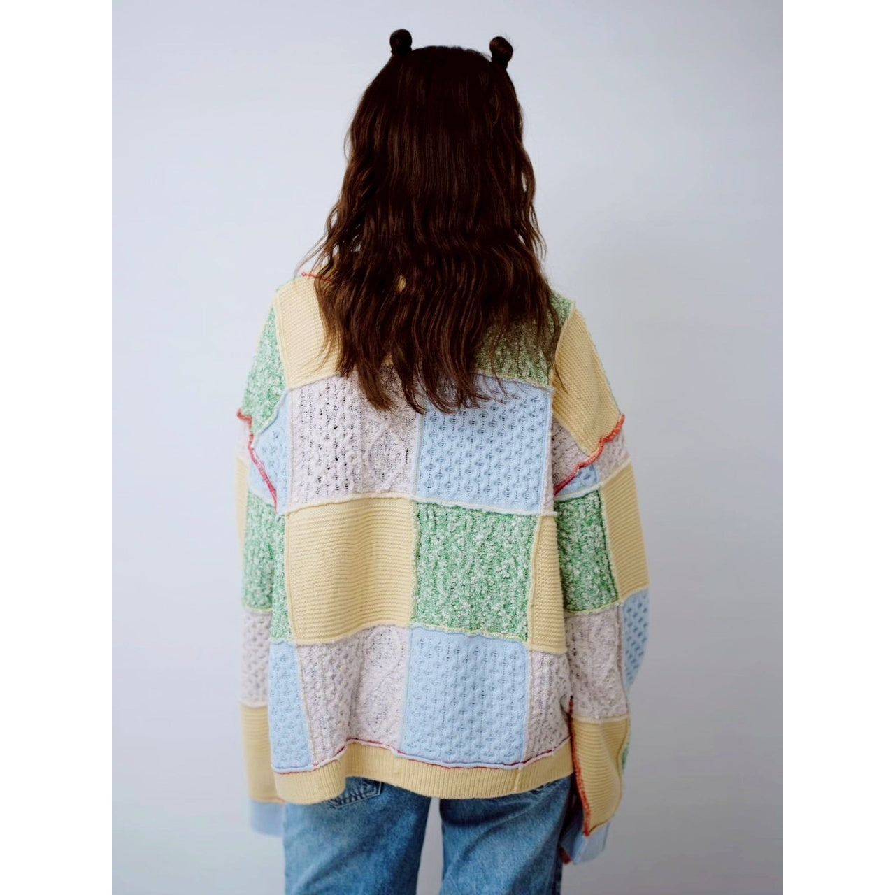 【PRE-ORDER】PATCHWORK KNIT PULLOVER