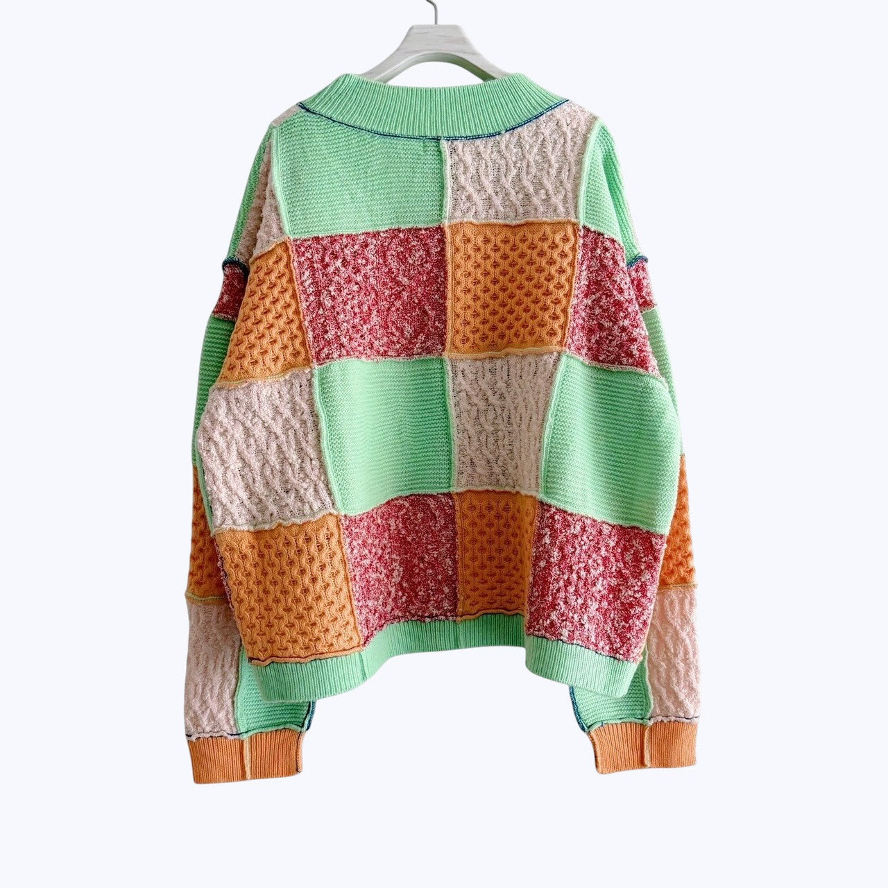【PRE-ORDER】PATCHWORK KNIT PULLOVER