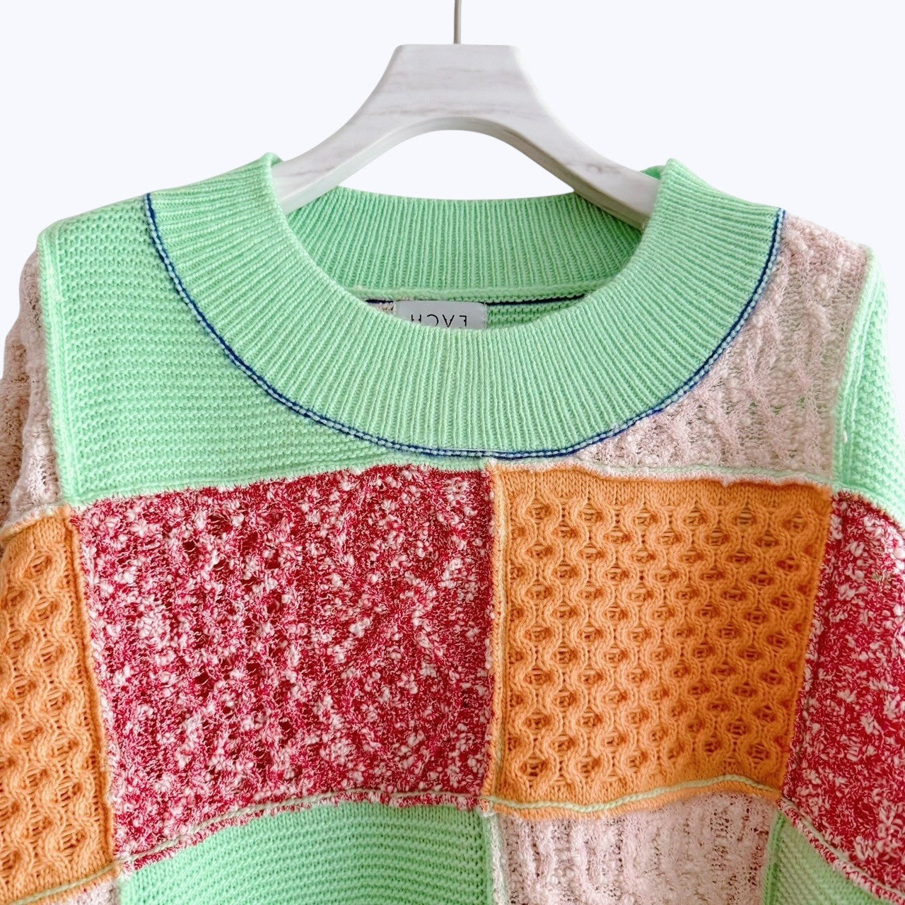 【PRE-ORDER】PATCHWORK KNIT PULLOVER