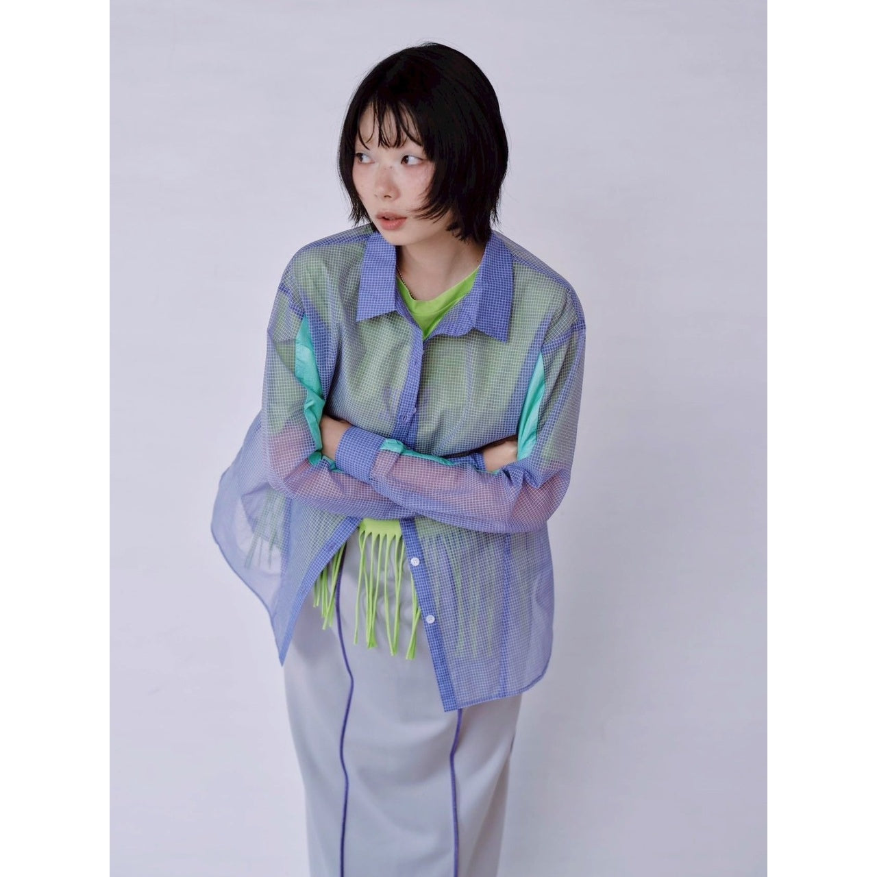 【PRE-ORDER】SHEER CHECK SHIRT