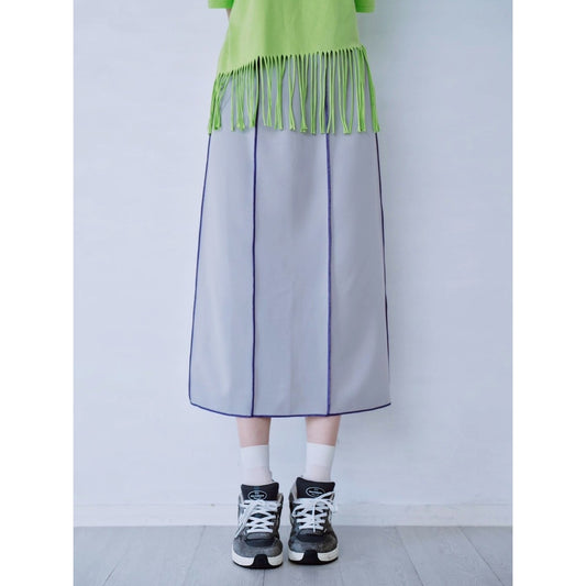 【PRE-ORDER】OUTSEAM STITCH SWEAT SKIRT