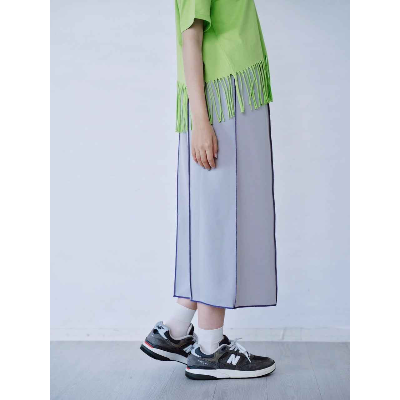 【PRE-ORDER】OUTSEAM STITCH SWEAT SKIRT