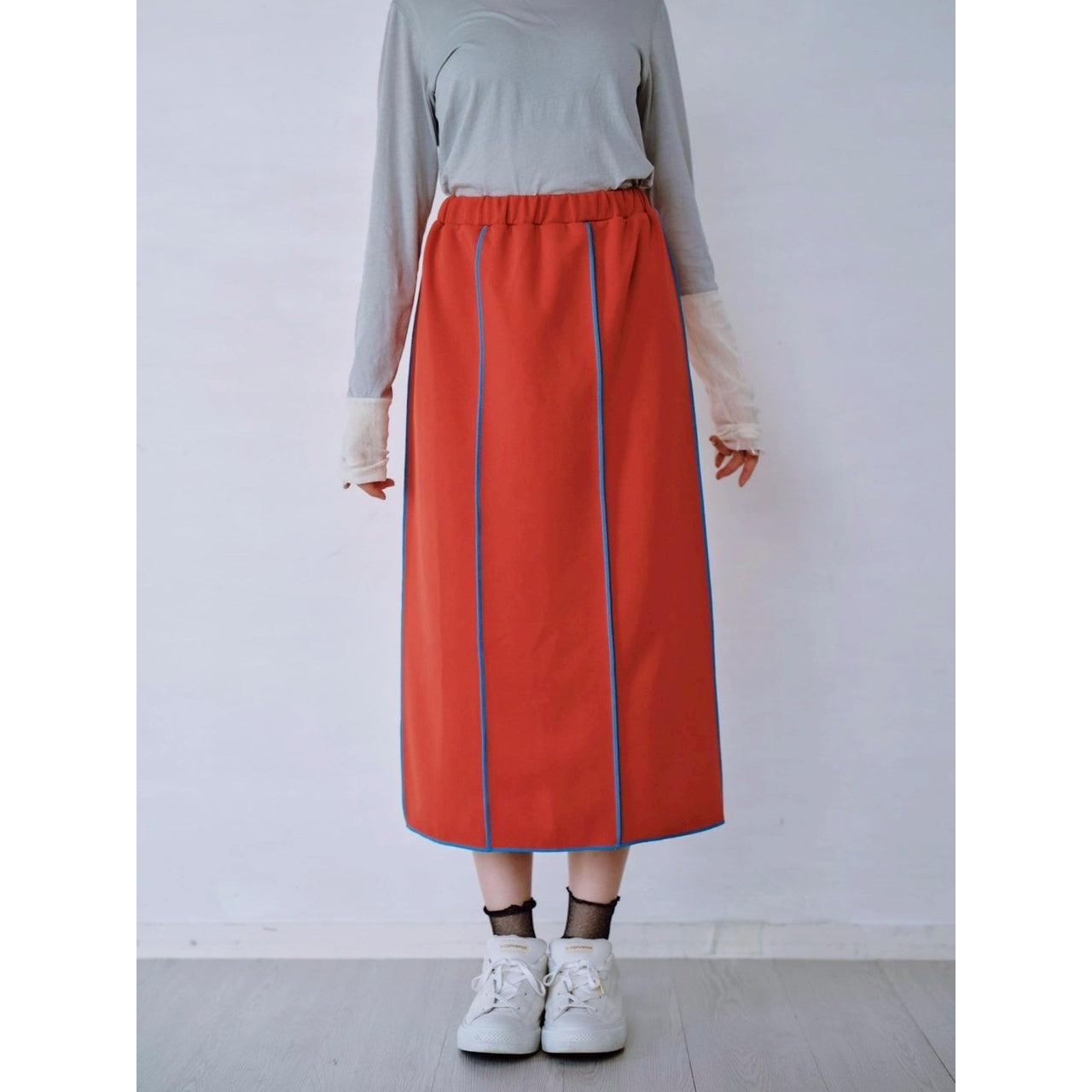 【PRE-ORDER】OUTSEAM STITCH SWEAT SKIRT