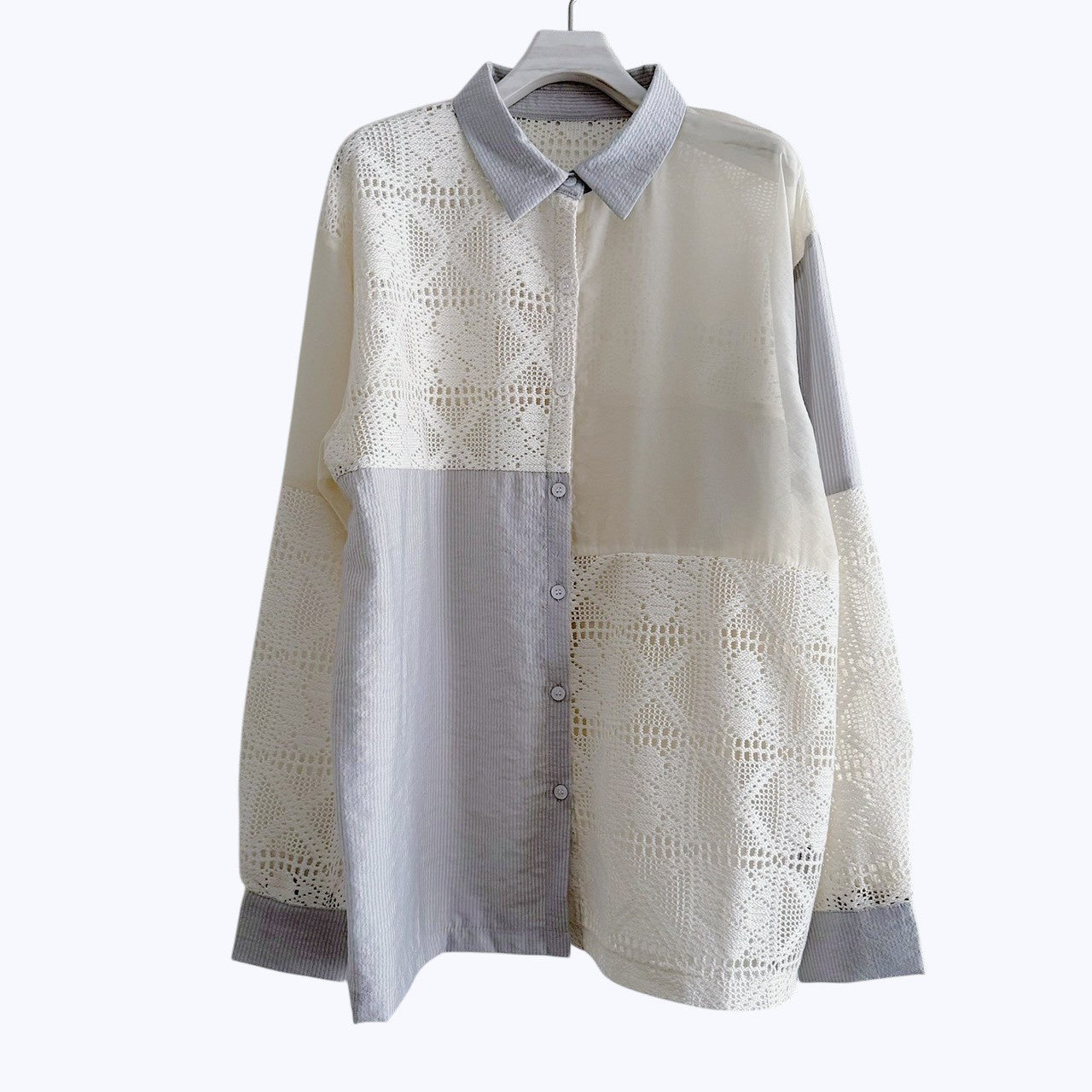 【PRE-ORDER】LACE PANEL SHIRT