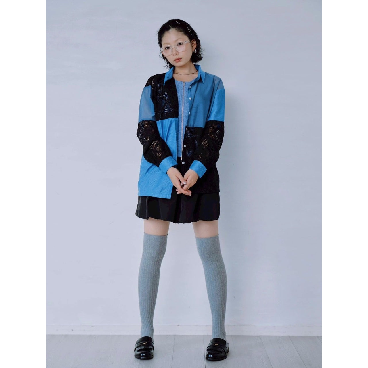 【PRE-ORDER】LACE PANEL SHIRT