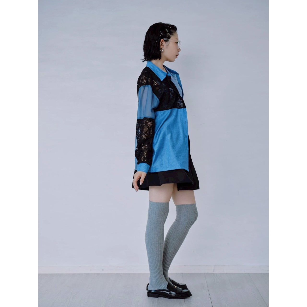 【PRE-ORDER】LACE PANEL SHIRT