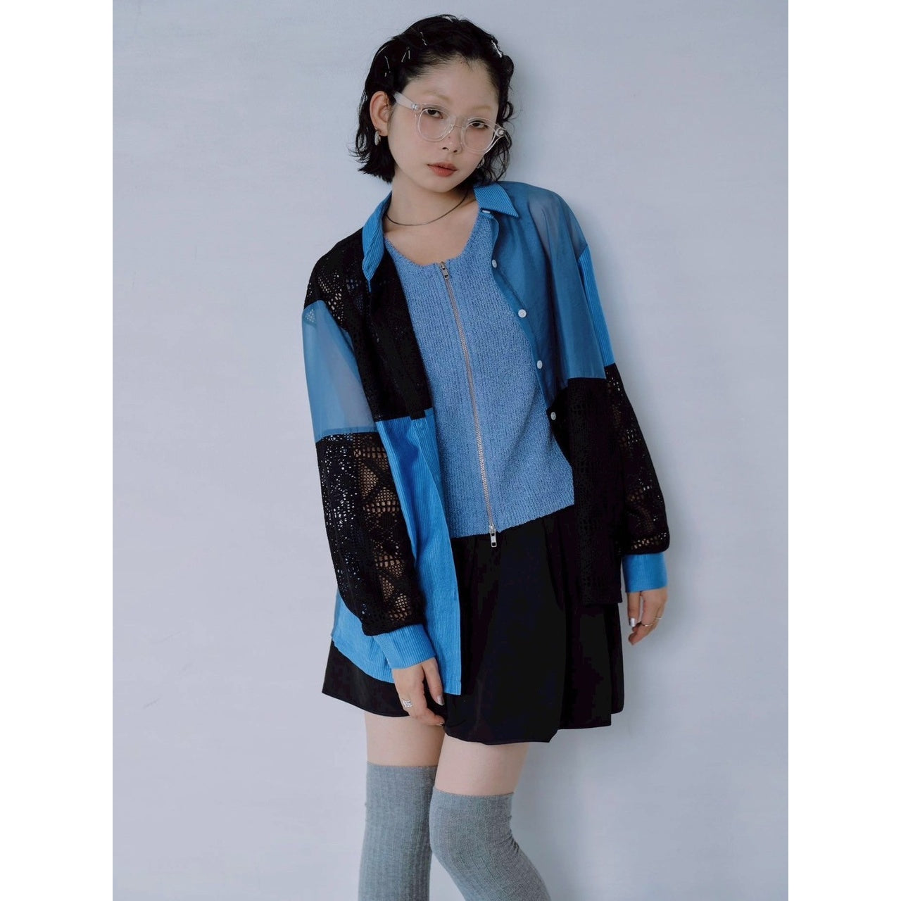 【PRE-ORDER】LACE PANEL SHIRT