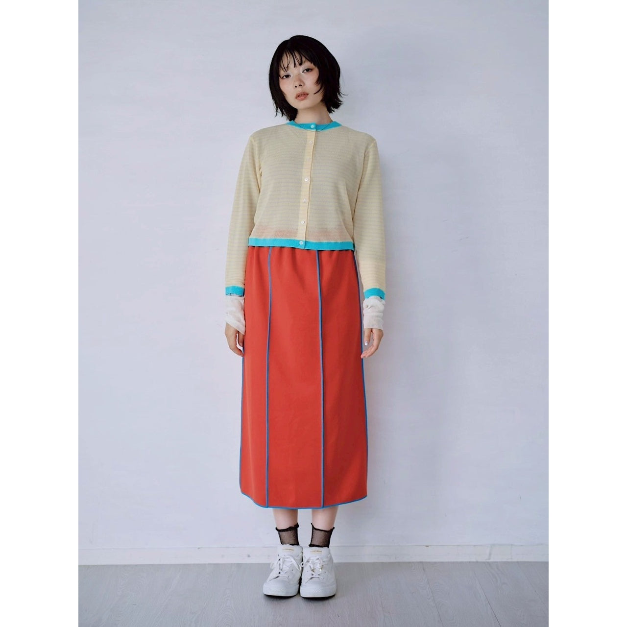 【PRE-ORDER】CONTRAST PIPING CARDIGAN