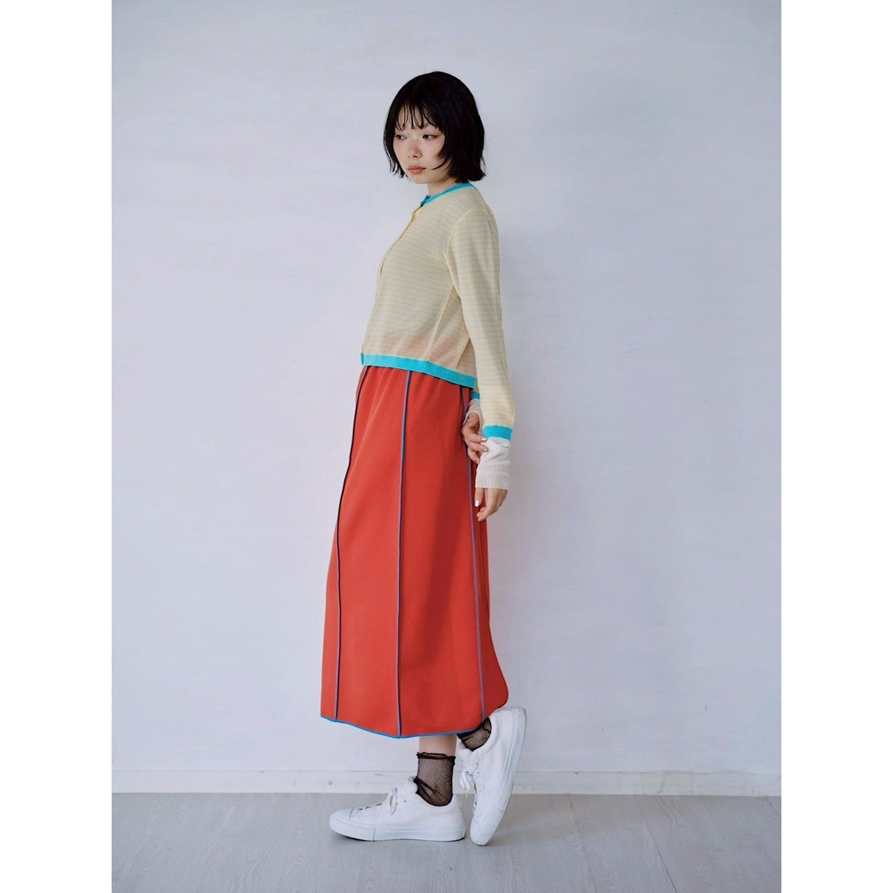 【PRE-ORDER】OUTSEAM STITCH SWEAT SKIRT